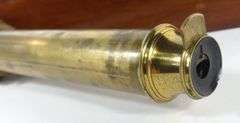 DOLLAND BRASS & MAHOGANY TELESCOPE
