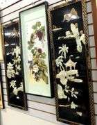 THREE ASIAN WALL PANELS