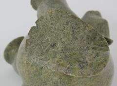 INUIT GREEN STONE CARVING