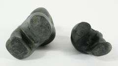 2 STONE FIGURES BY CAMILLE IQULIQ