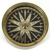 BRASS FLOATING CARD COMPASS
