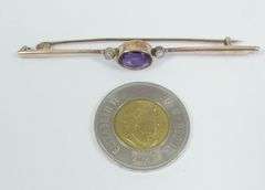 ANTIQUE GOLD BAR PIN