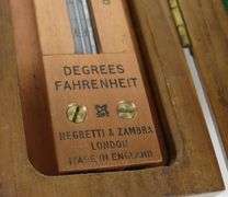 RAILROAD EXPANSION THERMOMETER CIRCA 1900