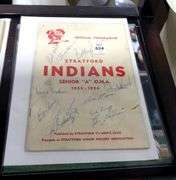 FOUR AUTOGRAPHED SPORTS ITEMS