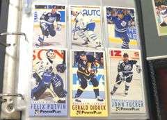 7 BINDERS OF 1990'S HOCKEY CARDS