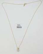 DIAMOND PENDANT ON CHAIN