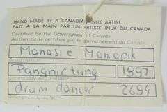 2 INUIT CARVED FIGURES