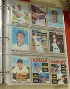 TWO BINDERS OF OLD BASEBALL AND FOOTBALL CARDS