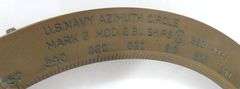 U.S. NAVY BRASS AZIMUTH CIRCLE