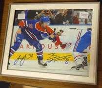 FIVE AUTOGRAPHED HOCKEY PHOTOS