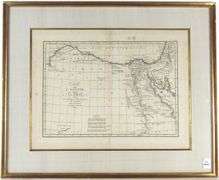 EARLY MAP OF EGYPT/LIBYA