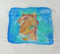 4 SILK SCARVES