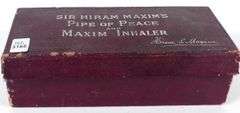 SIR HIRAM MAXIM'S PIPE OF PEACE & INHALER