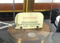 CHRISTIAN BECKER BALANCE SCALE WITH PROVENANCE