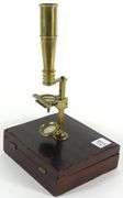 BRASS POCKET MICROSCOPE