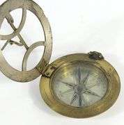EARLY ENGLISH SHARKSKIN CASED COMPASS