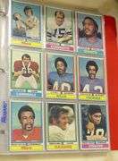 TWO BINDERS OF OLD BASEBALL AND FOOTBALL CARDS