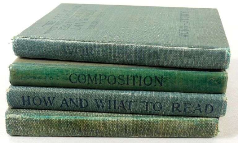 SET OF FOUR MINIATURE ENGLISH LANGUAGE VOLUMES