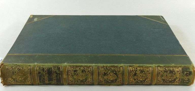 1851 ILLUSTRATED LEATHER BOUND ART JOURNAL