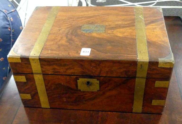 ANTIQUE ROSEWOOD LAP DESK