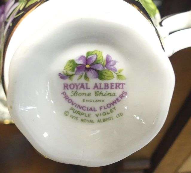 ROYAL ALBERT "PROVINCIAL FLOWERS" CUPS AND SAUCERS