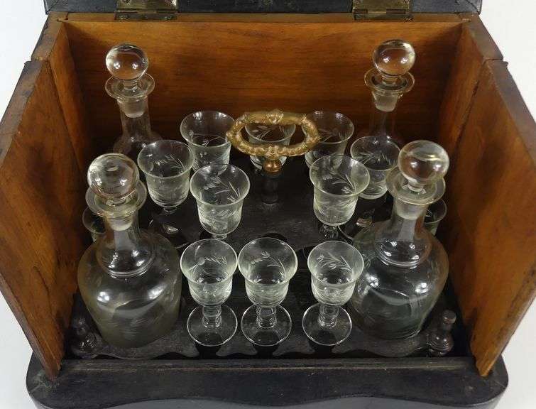 ANTIQUE FRENCH LIQUOR CHEST