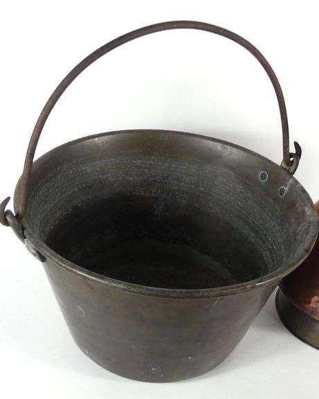 TWO PIECES ANTIQUE COPPER