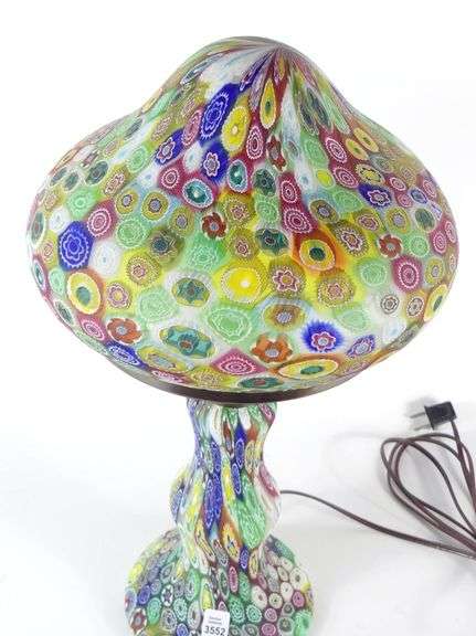 MILLEFIORE ART GLASS LAMP