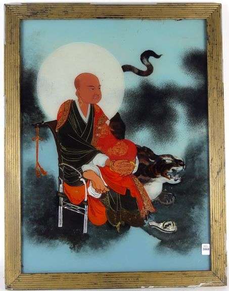 CHINESE REVERSE GLASS PAINTING