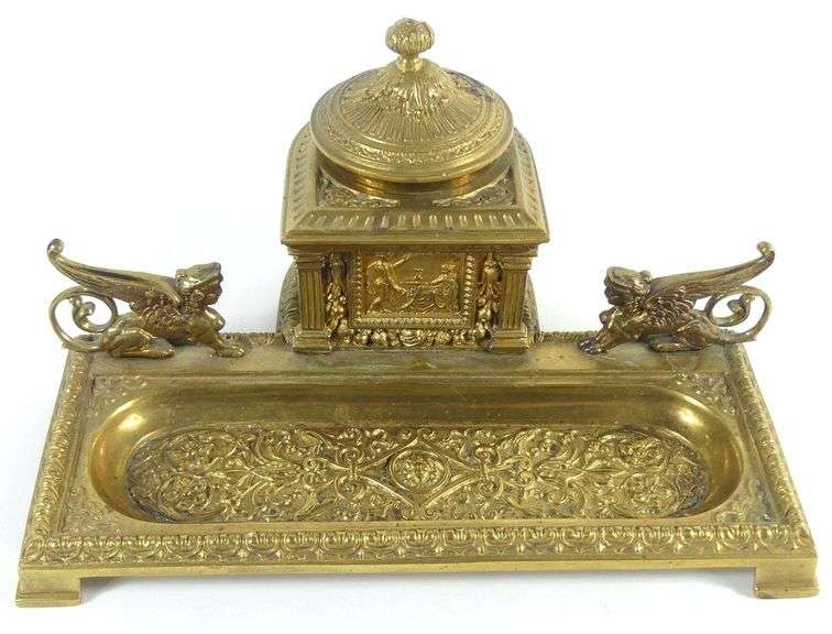 BRASS INKWELL