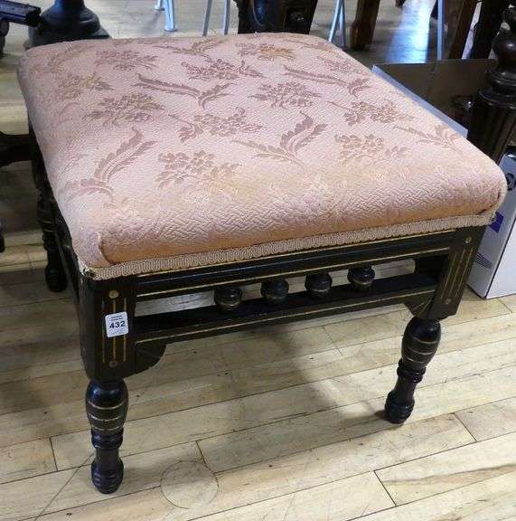 TWO FOOTSTOOLS