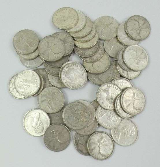 52 CANADIAN SILVER QUARTERS