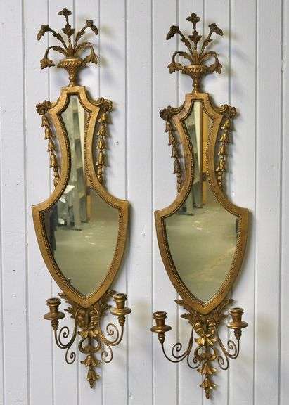 PAIR OF GILT MIRRORS
