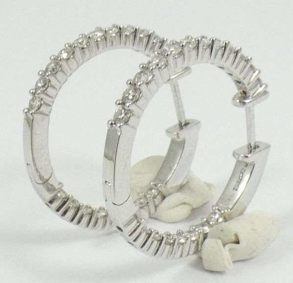 DIAMOND HOOP EARRINGS
