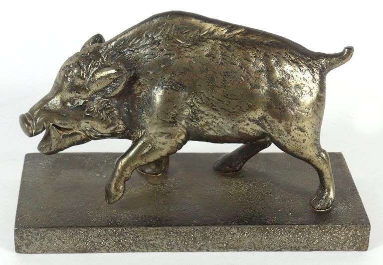 BRONZE BOAR FIGURINE