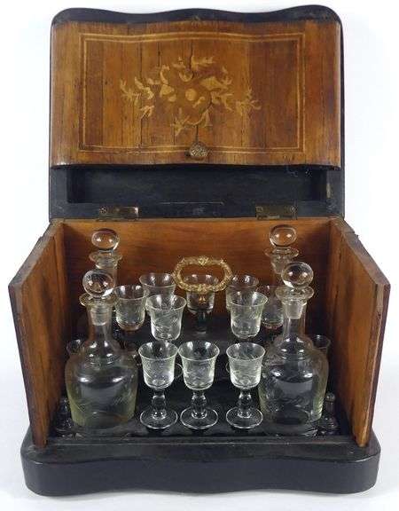 ANTIQUE FRENCH LIQUOR CHEST