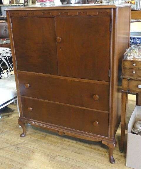 ANTIQUE WALNUT CHIFFEROBE
