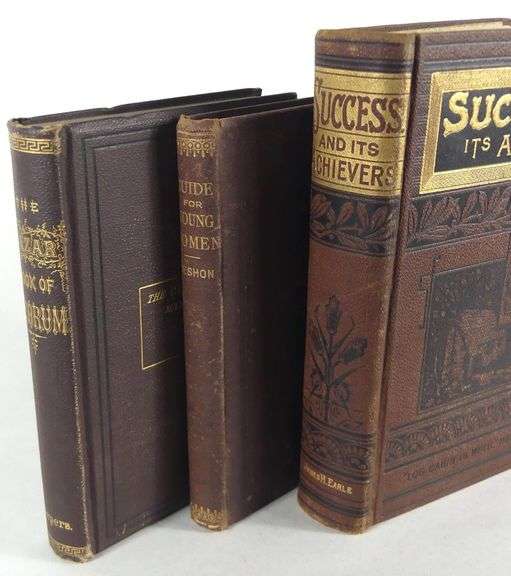THREE INTERESTING ANTIQUE VOLUMES