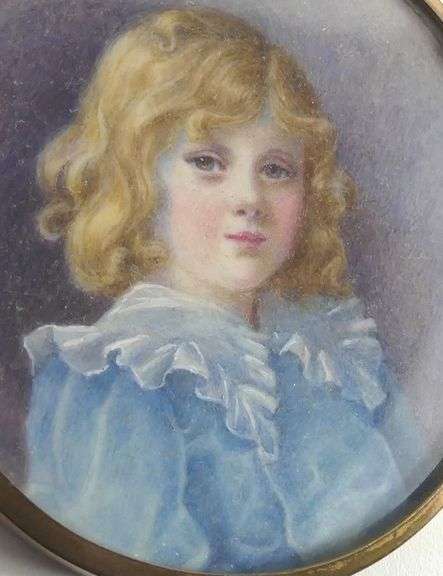 VICTORIAN ERA MINIATURE PORTRAIT OIL