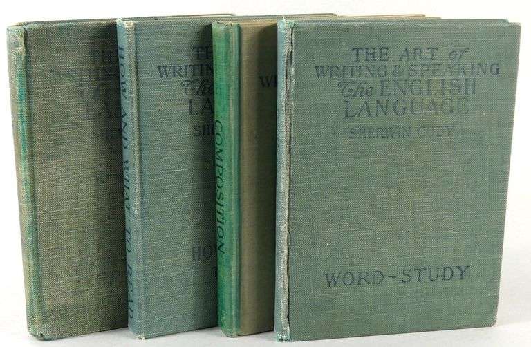 SET OF FOUR MINIATURE ENGLISH LANGUAGE VOLUMES