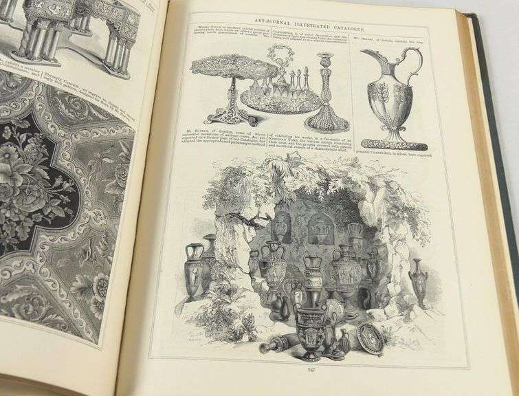 1851 ILLUSTRATED LEATHER BOUND ART JOURNAL