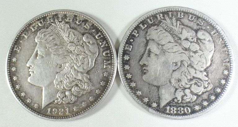 2 U.S. SILVER DOLLARS