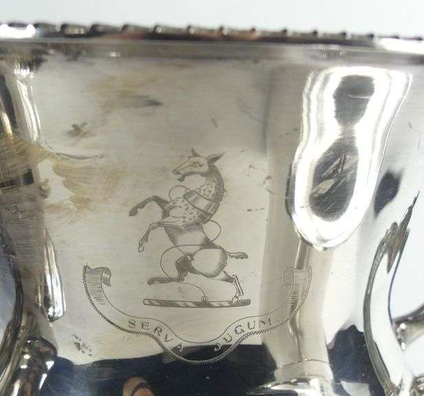 PAIR SILVERPLATED ICE BUCKETS