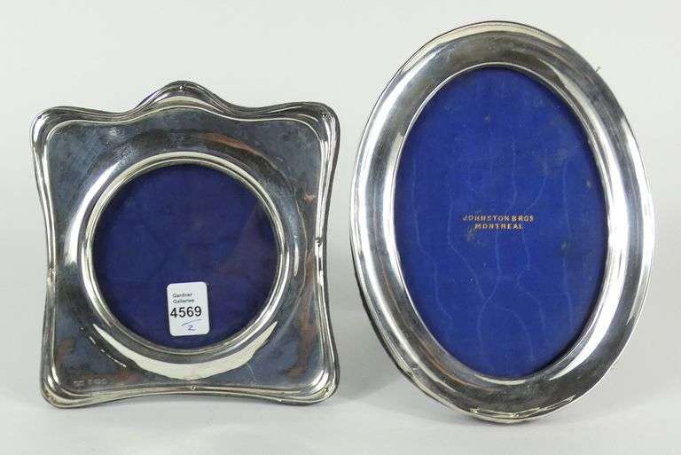 TWO STERLING PORTRAIT FRAMES
