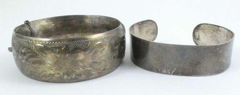 4 STERLING SILVER BRACELETS