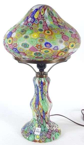 MILLEFIORE ART GLASS LAMP