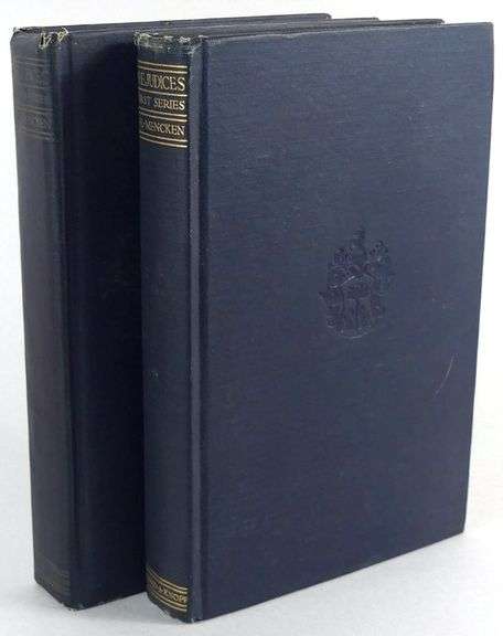 PREJUDICES FIRST & SECOND SERIES BY H.L. MENCKEN
