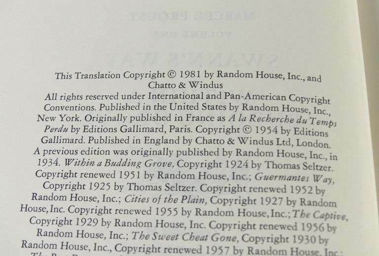 MARCEL PROUST THREE-VOLUME SET