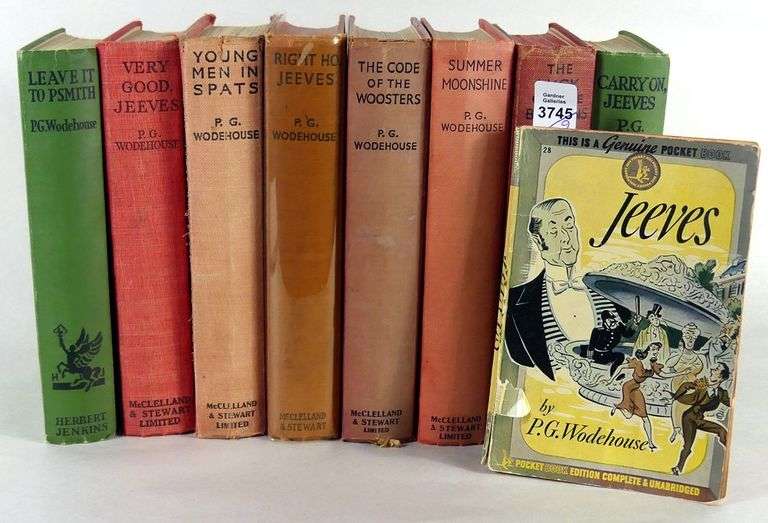 NINE P.G. WODEHOUSE VOLUMES