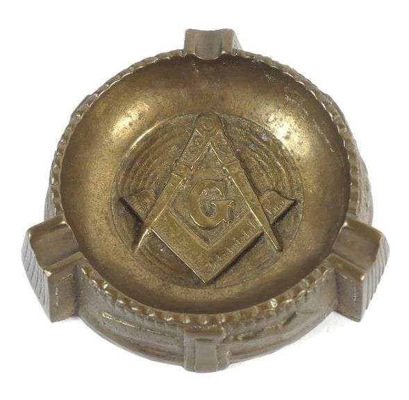 SILVER MATCH SAFE & ASHTRAY